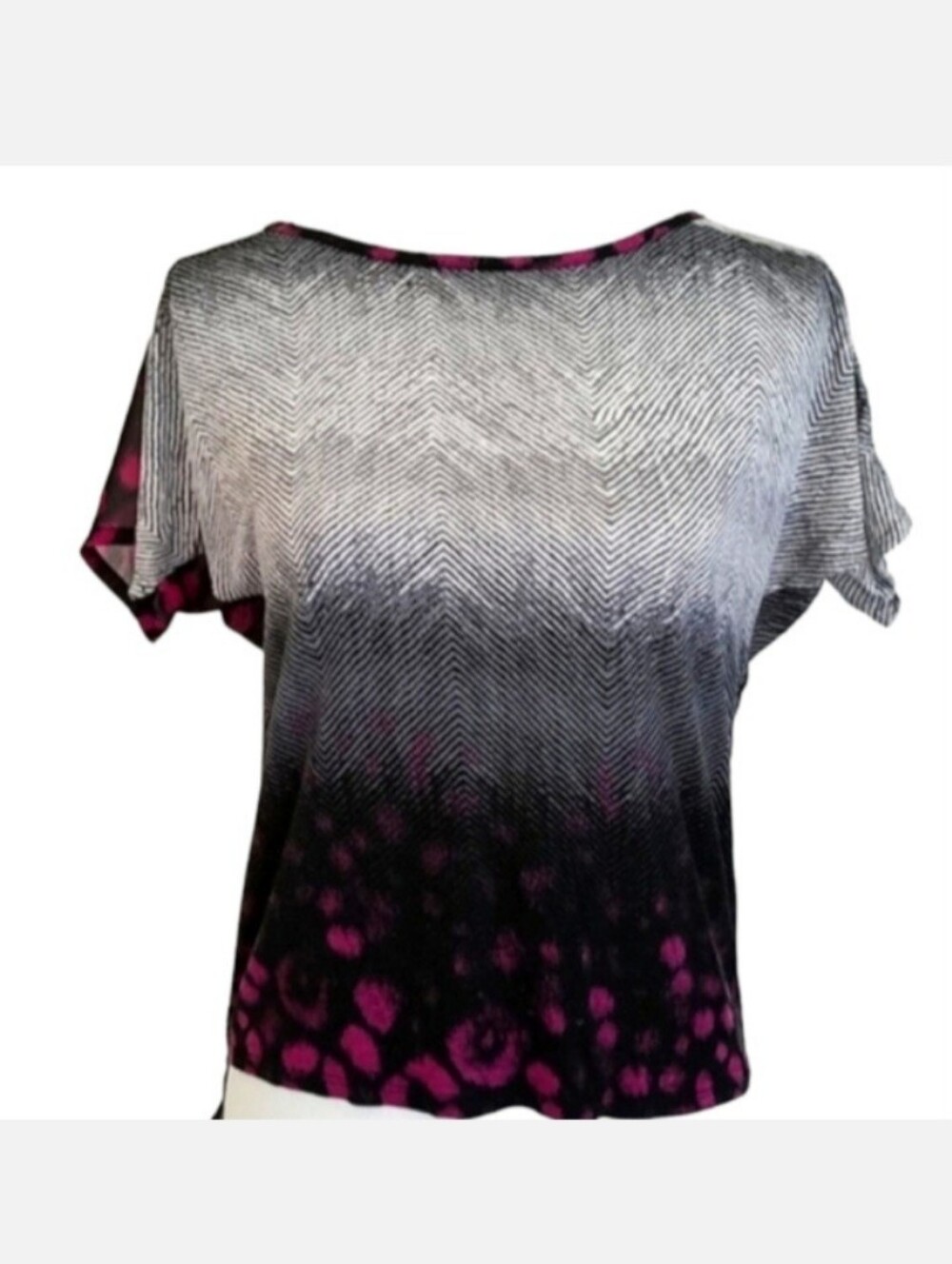 AX Armani Exchange purple gray hi lo top XS